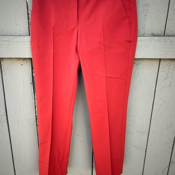 NWT Akris Punto Frankie Trousers Orange Fall Vibes Office Business Casual Sz 2 - Picture 2 of 11